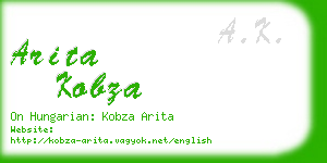 arita kobza business card